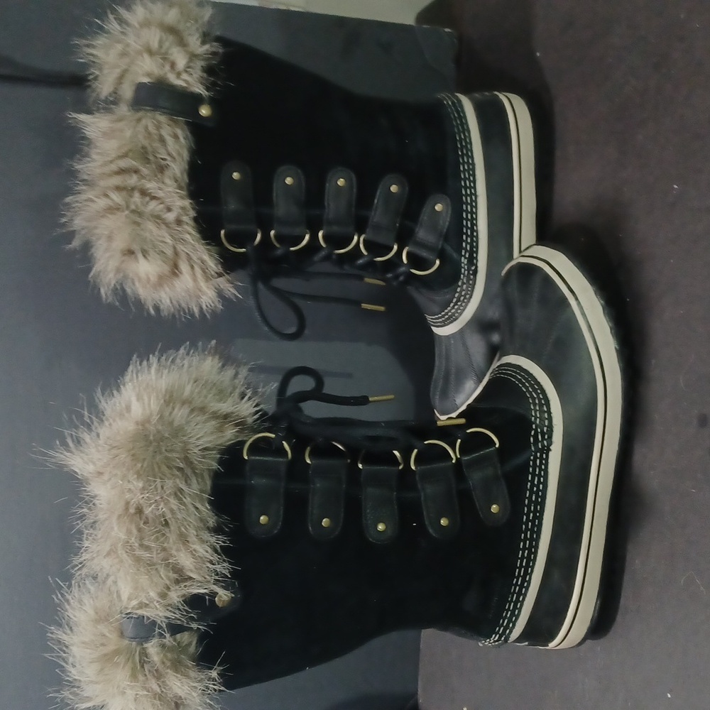 SOREL JOAN ARTIC TALL SNOW WINTER WATERPROOF BOOTS LACE-UP Sz 10 WOMEN'S PRE-OWN